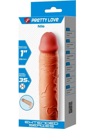 PRETTY LOVE - Nile Verlängernde Stimulationshülle - Penishüllen mit Verlängerung