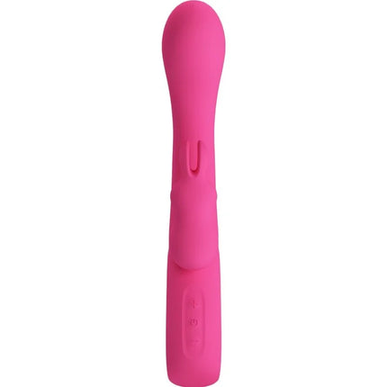 Eine elegante rosa silikon-handhabung personaler genussvibrator mit 12 vibrationen und ergonomischem design von pretty love