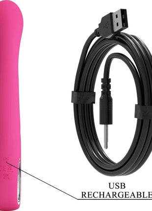 Pretty love novak rabbit vibrator rosa silikon mit 12 vibrationen und usb lade kabel sichtbar