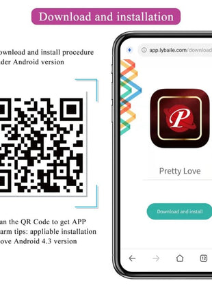 PRETTY LOVE - NYMPH VIBRIERENDES EI APP-GESTEUERT LILA - Vibrierendes Ei