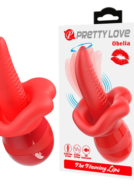 PRETTY LOVE - OBELIA MASTURBATOR ZUNGENVIBRATOR MIT ORBITALBEWEGUNG
