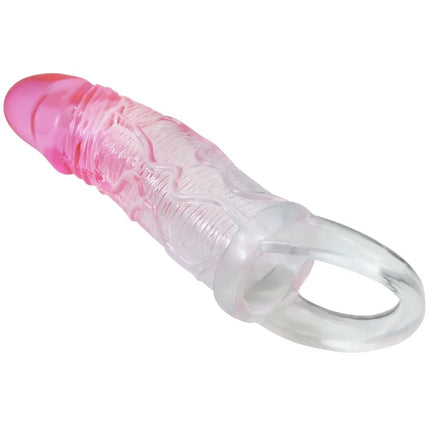 PRETTY LOVE - ODES REALISTISCHE 2 CM PENISVERGRÖSSERUNGSHÜLSE - ROSA - Penishüllen mit Verlängerung