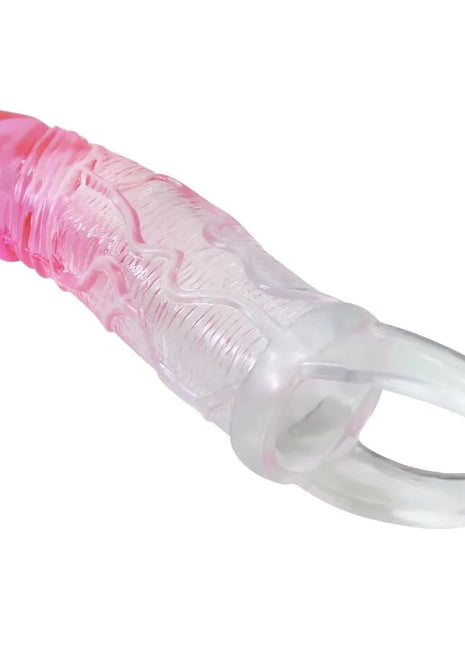 PRETTY LOVE - ODES REALISTISCHE 2 CM PENISVERGRÖSSERUNGSHÜLSE - ROSA - Penishüllen mit Verlängerung