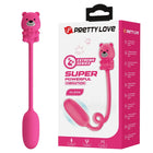 Pretty love kabelgebundener fernbedienung pink silikon vibrierender bär mit langem griff und rundem boden