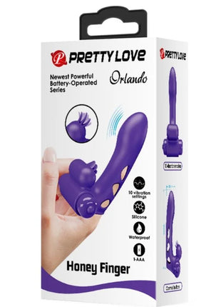 PRETTY LOVE - ORLANDO PURPLE VIBRATOR FINGERHÜLLE - Penishülle