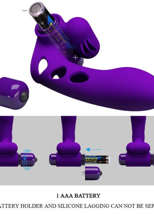 PRETTY LOVE - ORLANDO PURPLE VIBRATOR FINGERHÜLLE - Penishülle