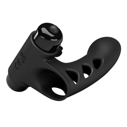 PRETTY LOVE - ORLANDO SCHWARZE VIBRATOR-FINGERHÜLLE - Penishülle