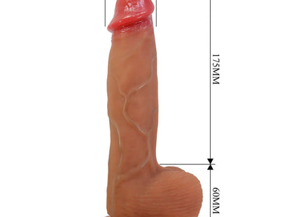 PRETTY LOVE - ORTON REALISTISCHER DILDO MIT SAUGNAPF 23,5 CM -Ø- 4,9 CM