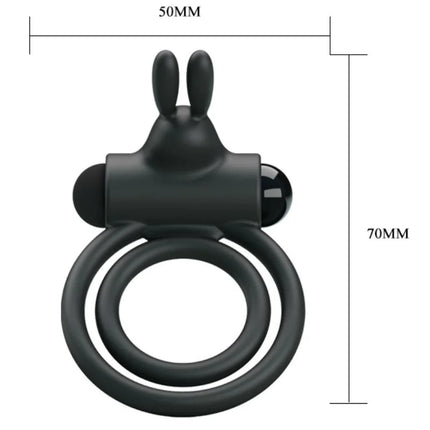 PRETTY LOVE - OSMOND VIBRATORRING AUS SILIKON - Penisring für Paare