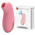 Pink silikon otis klitoris-saugstimulator von pretty love mit ergonomischer düse und goldakzent, 7 modi rosa
