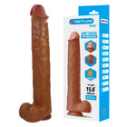 Brauner 40 cm pretty love dildo mit saugnapf aus soft-touch tpe und glatten oberflächen mit anatomischen details