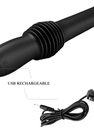 PRETTY LOVE - PAZUZU VIBRATOR 3 STOSSMODI - SCHWARZ - HI-TECH Vibrator