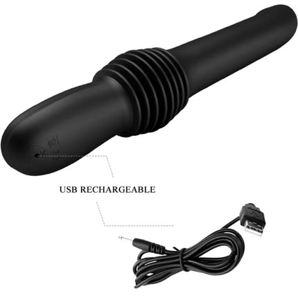 PRETTY LOVE - PAZUZU VIBRATOR 3 STOSSMODI - SCHWARZ - HI-TECH Vibrator