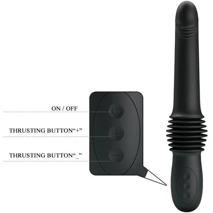 PRETTY LOVE - PAZUZU VIBRATOR 3 STOSSMODI - SCHWARZ - HI-TECH Vibrator