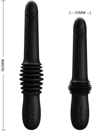 PRETTY LOVE - PAZUZU VIBRATOR 3 STOSSMODI - SCHWARZ - HI-TECH Vibrator