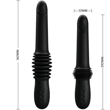PRETTY LOVE - PAZUZU VIBRATOR 3 STOSSMODI - SCHWARZ - HI-TECH Vibrator