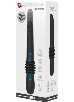PRETTY LOVE - PAZUZU VIBRATOR 3 STOSSMODI - SCHWARZ - HI-TECH Vibrator