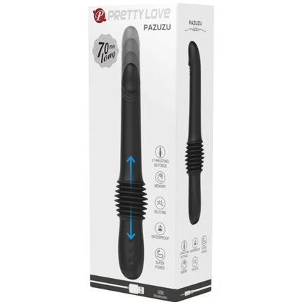 PRETTY LOVE - PAZUZU VIBRATOR 3 STOSSMODI - SCHWARZ - HI-TECH Vibrator