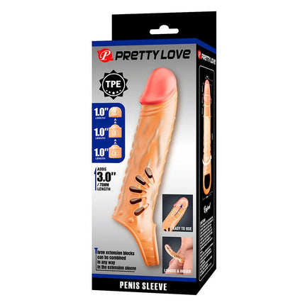 PRETTY LOVE - PENISHÜLLE MIT VERLÄNGERUNGEN