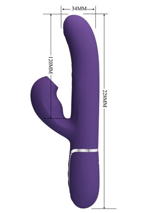 PRETTY LOVE - PERLITA G-SPOT VIBRATOR 3 IN 1 MULTIFUNKTIONS-LILA - G-Punkt Vibratoren