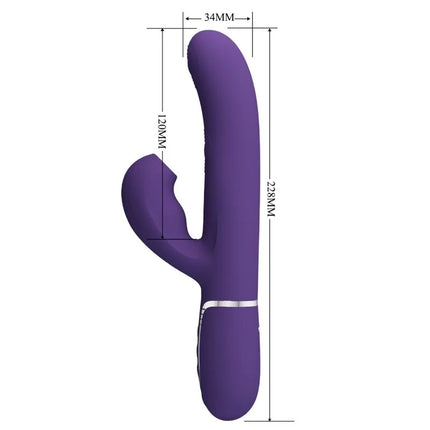 PRETTY LOVE - PERLITA G-SPOT VIBRATOR 3 IN 1 MULTIFUNKTIONS-LILA - G-Punkt Vibratoren