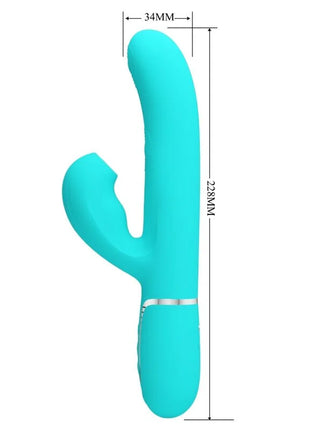 PRETTY LOVE - PERLITA MULTIFUNKTIONS-3-IN-1-G-PUNKT-VIBRATOR AQUA GRÜN - G-Punkt Vibratoren