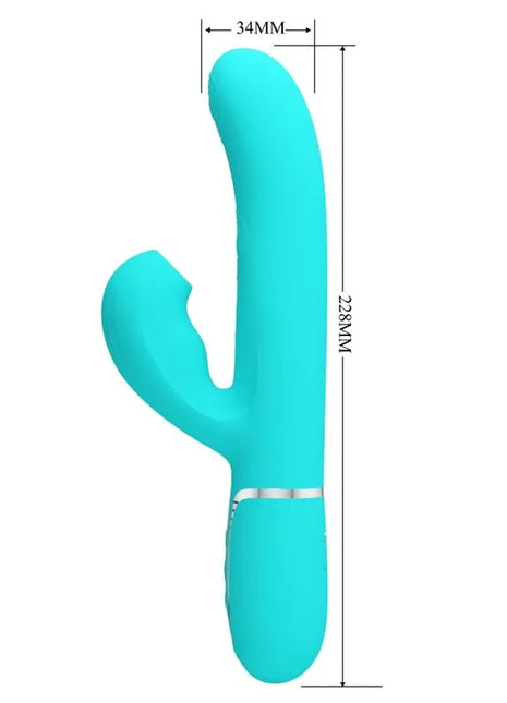 PRETTY LOVE - PERLITA MULTIFUNKTIONS-3-IN-1-G-PUNKT-VIBRATOR AQUA GRÜN - G-Punkt Vibratoren