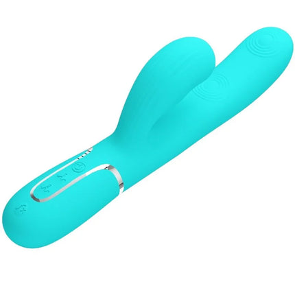 PRETTY LOVE - PERLITA MULTIFUNKTIONS-3-IN-1-G-PUNKT-VIBRATOR AQUA GRÜN - G-Punkt Vibratoren