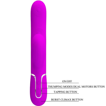 PRETTY LOVE - PERLITA MULTIFUNKTIONS-3-IN-1-G-SPOT-VIBRATOR - Rabbit-Vibrator