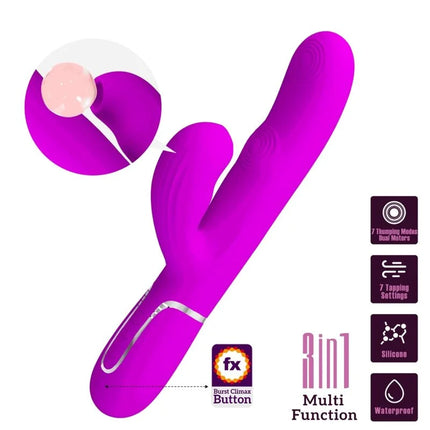 PRETTY LOVE - PERLITA MULTIFUNKTIONS-3-IN-1-G-SPOT-VIBRATOR - Rabbit-Vibrator