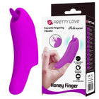 Lila silikon finger vibrator peterson honey finger von pretty love wiederaufladbar und kompakt