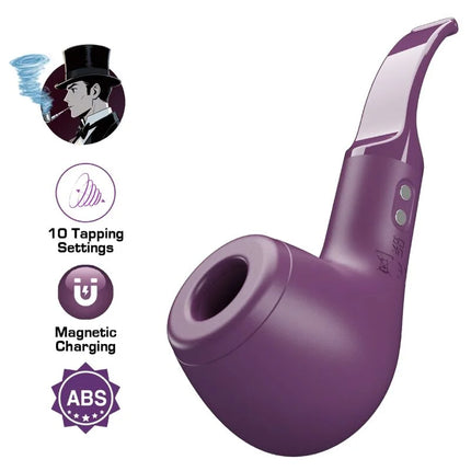 Pretty love pfeifenstimulator in lila aus abs plastik mit ergonomischem design und zwei seitlichen tasten