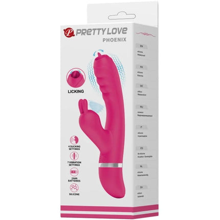 PRETTY LOVE - PHOENIX MULTIFUNKTIONS-KANINCHENVIBRATOR ROSA