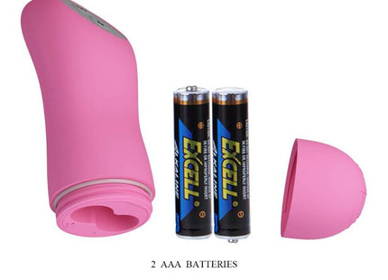 Rosa silikon vibrierendes pinzetten set mit herzförmiger öffnung und silberakzent, inklusive kappe und zwei aaa batterien