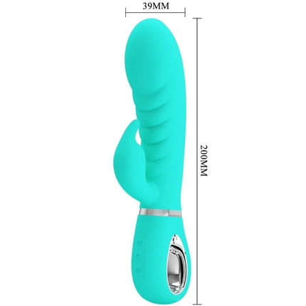 PRETTY LOVE - PRESCOTT MULTIFUNKTIONS-G-SPOT-VIBRATOR AQUA GREEN - Rabbit-Vibrator