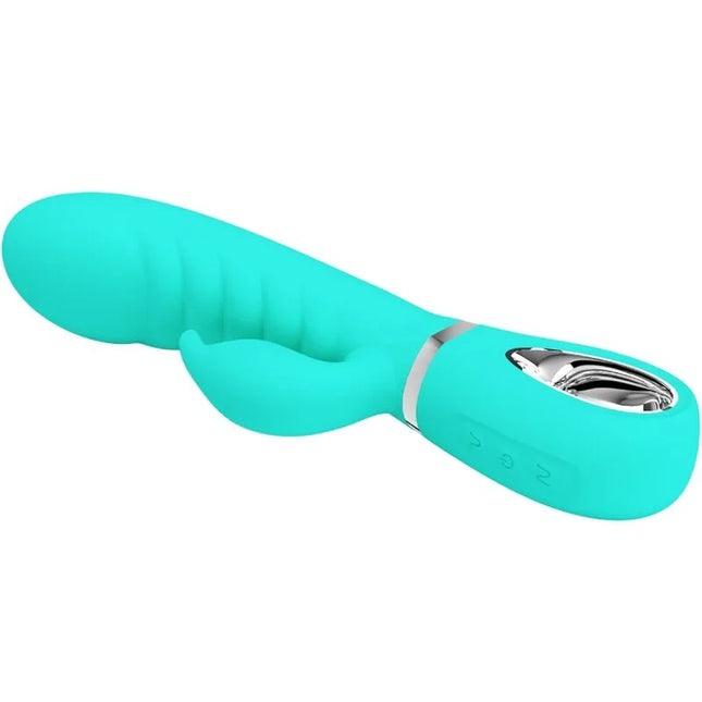 PRETTY LOVE - PRESCOTT MULTIFUNKTIONS-G-SPOT-VIBRATOR AQUA GREEN - Rabbit-Vibrator