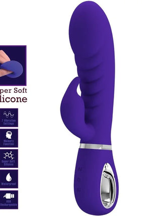 PRETTY LOVE - PRESCOTT MULTIFUNKTIONS-G-SPOT-VIBRATOR LILA - Rabbit-Vibrator