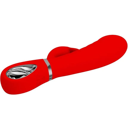 PRETTY LOVE - PRESCOTT MULTIFUNKTIONS-G-SPOT-VIBRATOR ROT - Rabbit-Vibrator
