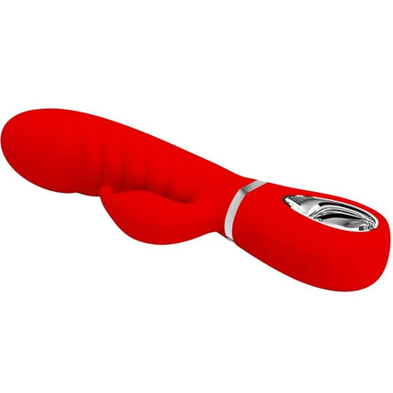 PRETTY LOVE - PRESCOTT MULTIFUNKTIONS-G-SPOT-VIBRATOR ROT - Rabbit-Vibrator