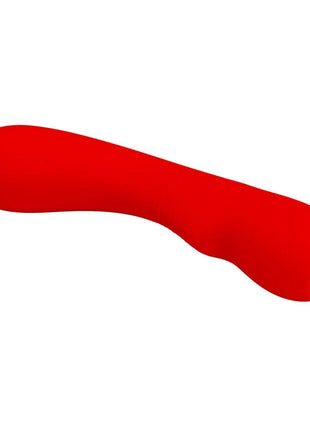 Vibrativer wand pretty love prescott vibrator aus rotem silikon mit glattem, geschwungenem design