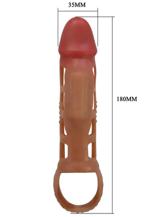PRETTY LOVE - PRESTON VIBRIERENDE PENISHÜLLE - 18 CM - Penishülle