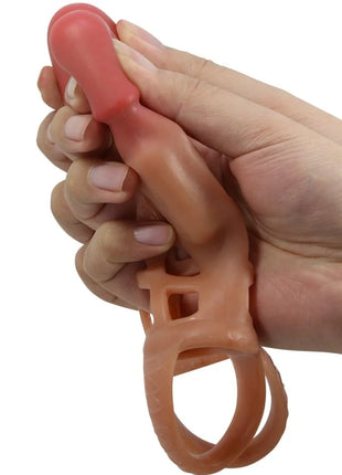 PRETTY LOVE - PRESTON VIBRIERENDE PENISHÜLLE - 18 CM - Penishülle