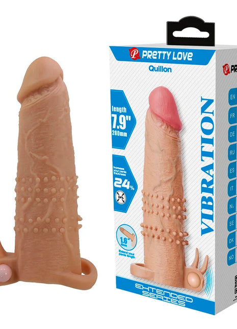 PRETTY LOVE - QUILLON PENISHÜLLE MIT KLITORISSTIMULATOR UND VIBRATION