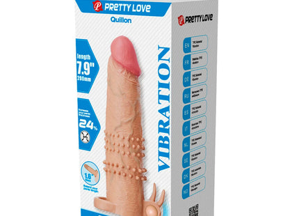 PRETTY LOVE - QUILLON PENISHÜLLE MIT KLITORISSTIMULATOR UND VIBRATION