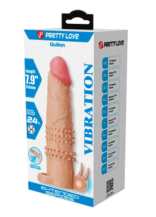 PRETTY LOVE - QUILLON PENISHÜLLE MIT KLITORISSTIMULATOR UND VIBRATION