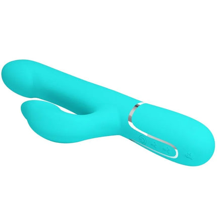 PRETTY LOVE - RABBIT VIBRATOR PEARLS AQUA GREEN - Rabbit-Vibratoren