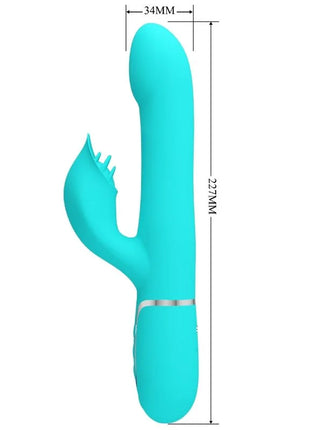 PRETTY LOVE - RABBIT VIBRATOR PEARLS AQUA GREEN - Rabbit-Vibratoren