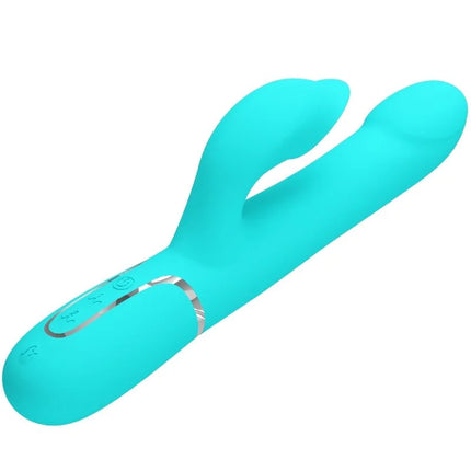 PRETTY LOVE - RABBIT VIBRATOR PEARLS AQUA GREEN - Rabbit-Vibratoren