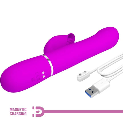 PRETTY LOVE - RABBIT VIBRATOR PERLEN VIOLET - Rabbit-Vibratoren