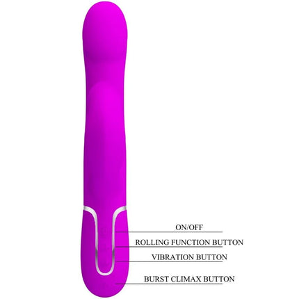PRETTY LOVE - RABBIT VIBRATOR PERLEN VIOLET - Rabbit-Vibratoren